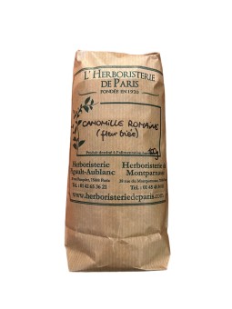 tisane Camomille Romaine capitule florale triée entière bio 100 gr Herboristerie de Paris vrac pour tisane