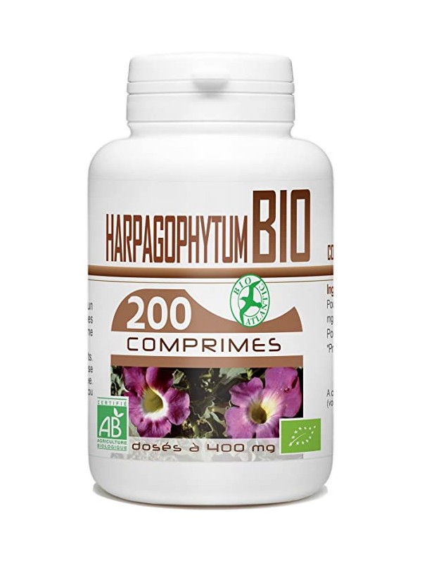 Harpagophytum bio 200 comprimés Bio Atlantic GPH Diffusion herboristerie de paris