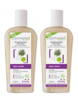Lot de 2 Shampoing spécifique anti chute Bio Capilargil 2 x 250ml Dermaclay  Herboristerie de Paris