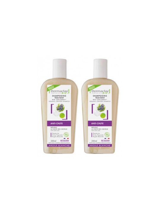 Lot de 2 Shampoing spécifique anti chute Bio Capilargil 2 x 250ml Dermaclay  Herboristerie de Paris
