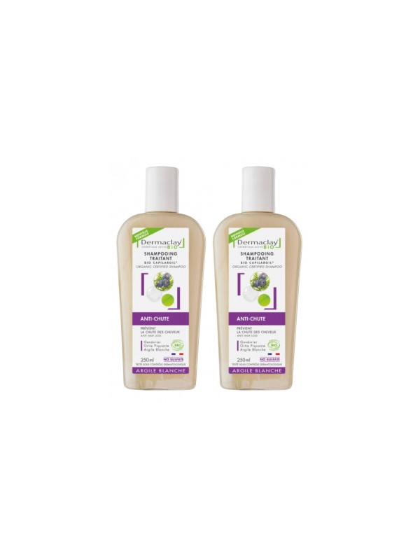 Lot de 2 Shampoing spécifique anti chute Bio Capilargil 2 x 250ml Dermaclay  Herboristerie de Paris