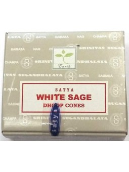 Sauge blanche cônes encens Satya 24 cones Herboristerie De Paris
