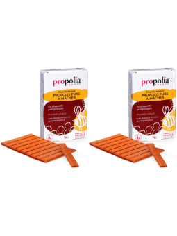 Propolis pure à mâcher Le lot de 2 plaquettes de 10gr Propolia Herboristerie de Paris