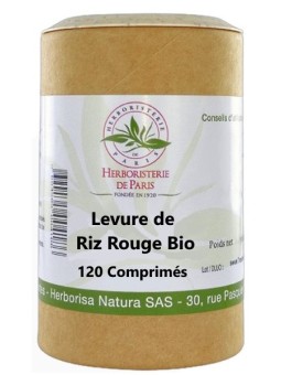 Levure de riz rouge bio 120 comprimés Herboristerie de Paris monacolines 2.99mg par comprimé