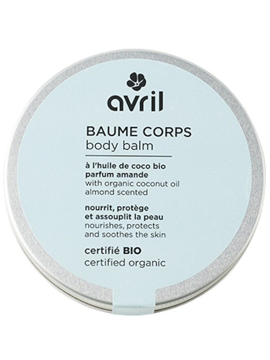 Baume Corps certifié Bio 200 ml  Avril karité tournesol coco frangipane senteurs frangipane Herboristerie de paris