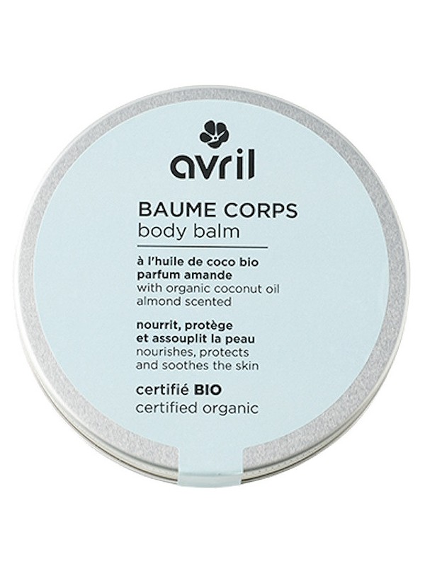 Baume Corps certifié Bio 200 ml  Avril karité tournesol coco frangipane senteurs frangipane Herboristerie de paris