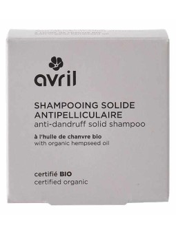 Shampooing solide antipelliculaire 60 gr Avril argile chanvre extrait de jujubier Herboristerie de paris