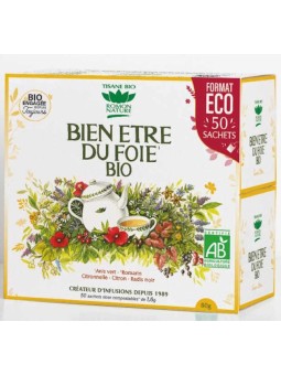 Tisane Bien être du foie 50 sachets Romon Nature infusion foie vésicule biliaire Herboristerie de paris