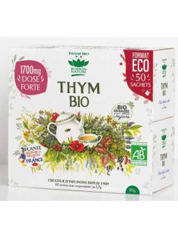 Tisane Thym Bio 50 sachets Romon Nature infusion de thym commun Herboristerie de Paris