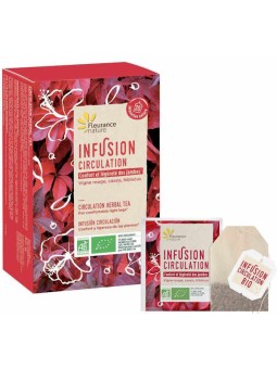 Tisane Circulation bio 20 sachets Fleurance nature hibiscus vigne rouge Herboristerie de paris