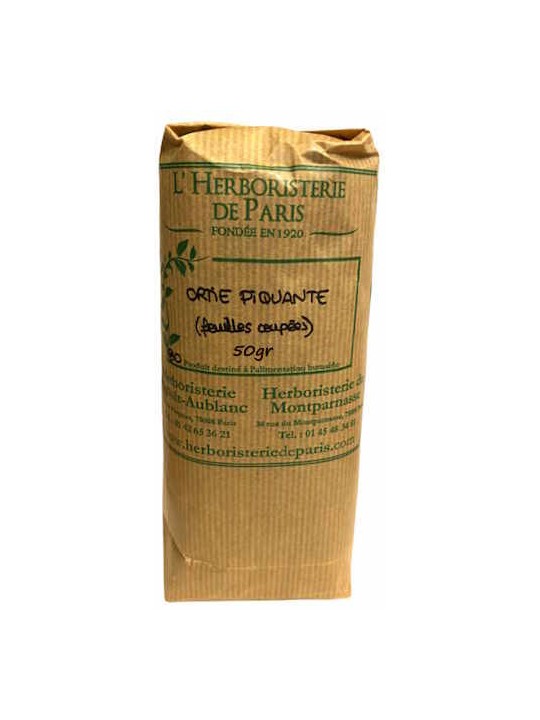 Tisane d'Ortie Piquante Feuille coupées Bio 50gr Herboristerie de Paris infusion ortie bio silicium organique