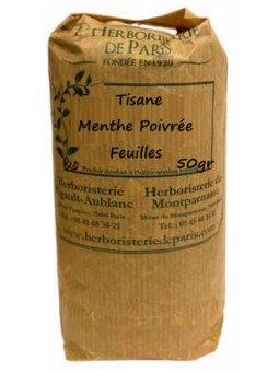 Tisane Menthe Poivrée bio 50gr Herboristerie de Paris menthe poivrée thé de menthe poivrée