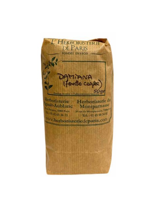 Tisane Damiana 50gr Herboristerie de Paris performance physique et activité sexuelle