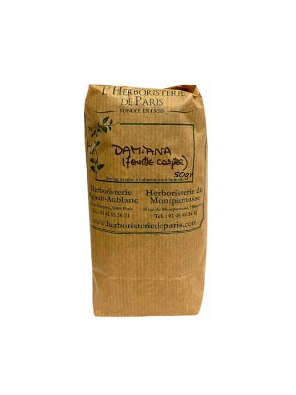 Tisane Damiana 50gr Herboristerie de Paris performance physique et activité sexuelle