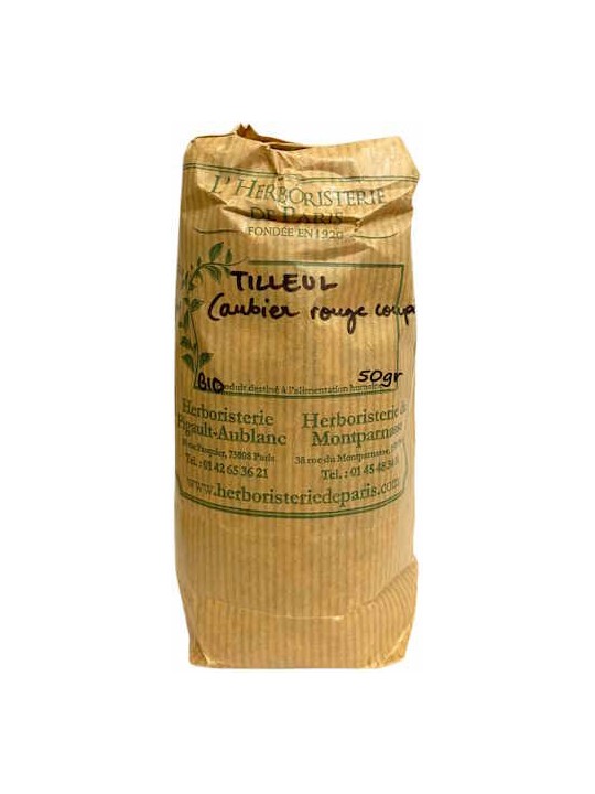 Tisane Aubier de Tilleul bio 50 gr Herboristerie de Paris fonction digestive hépatique et pancréatique