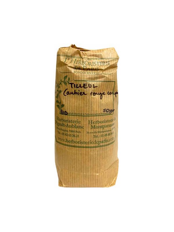Tisane Aubier de Tilleul bio 50 gr Herboristerie de Paris fonction digestive hépatique et pancréatique