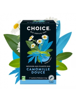 Infusion camomille douce bio 20 sachets Choice tisane camomille douce Herboristerie de paris