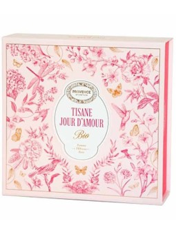 Coffret tisane Jour d'amour bio 20 sachets Provence d'Antan échange partage amour Herboristerie de paris