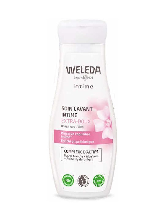 Soin lavant intime extra doux 200 ml Weleda gel hygiène intime bio Herboristerie de paris