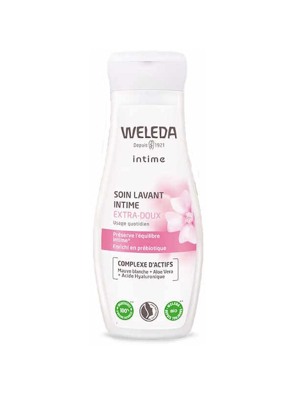 Soin lavant intime extra doux 200 ml Weleda gel hygiène intime bio Herboristerie de paris