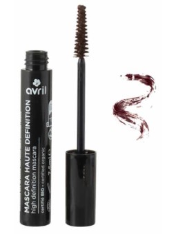 Mascara haute définition marron certifié Bio 7 ml Avril teinte minérale marron cheveux clairs Herboristerie de paris