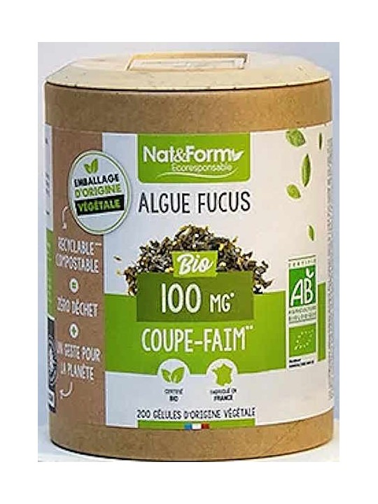 Algues Fucus Bio 200 gélules Nat et Form Herboristerie de Paris