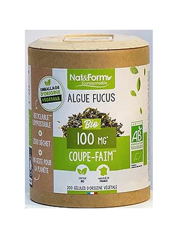 Algues Fucus Bio 200 gélules Nat et Form Herboristerie de Paris