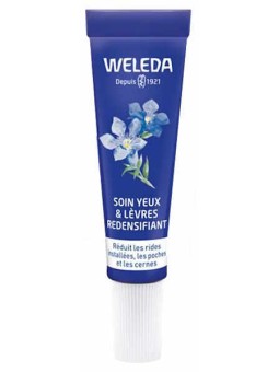Soin yeux et lèvres redensifiant Gentiane bleue Edelweiss Weleda contour des yeux bio anti rides Herboristerie de paris