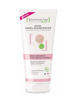 Gelée après shampooing cuir chevelu sensible 200 ml Dermaclay anti démangeaisons Herboristerie de paris