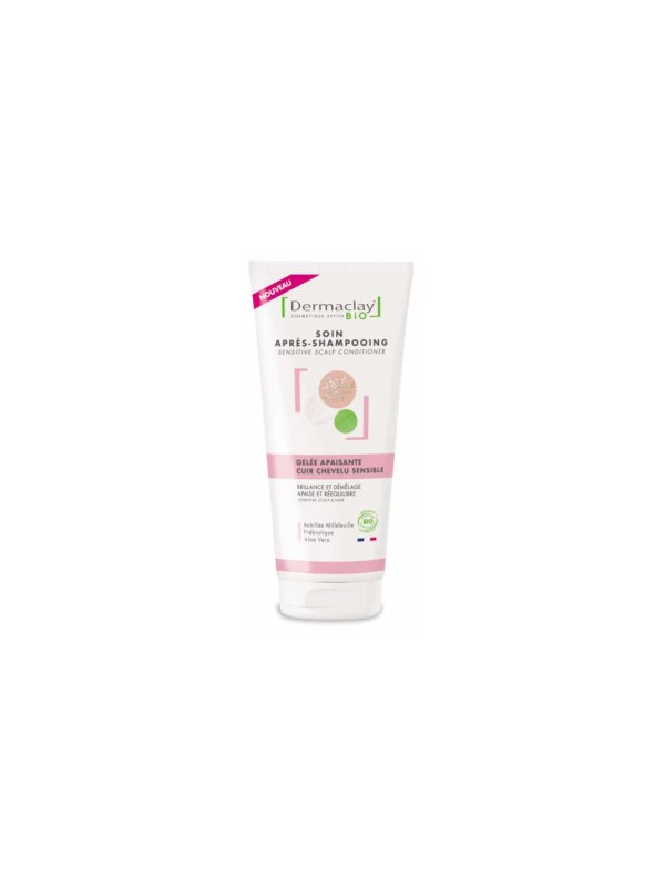 Gelée après shampooing cuir chevelu sensible 200 ml Dermaclay anti démangeaisons Herboristerie de paris