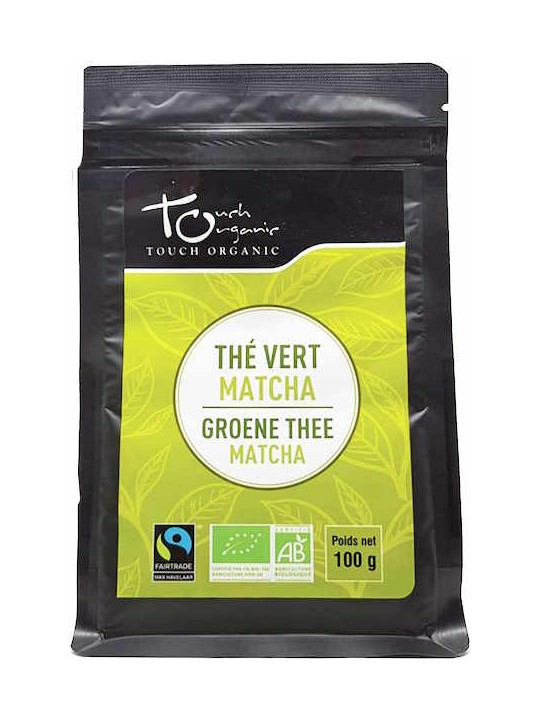 Thé vert BIO Matcha vrac 100g Touch Organic thé matcha japonais Herboristerie de paris