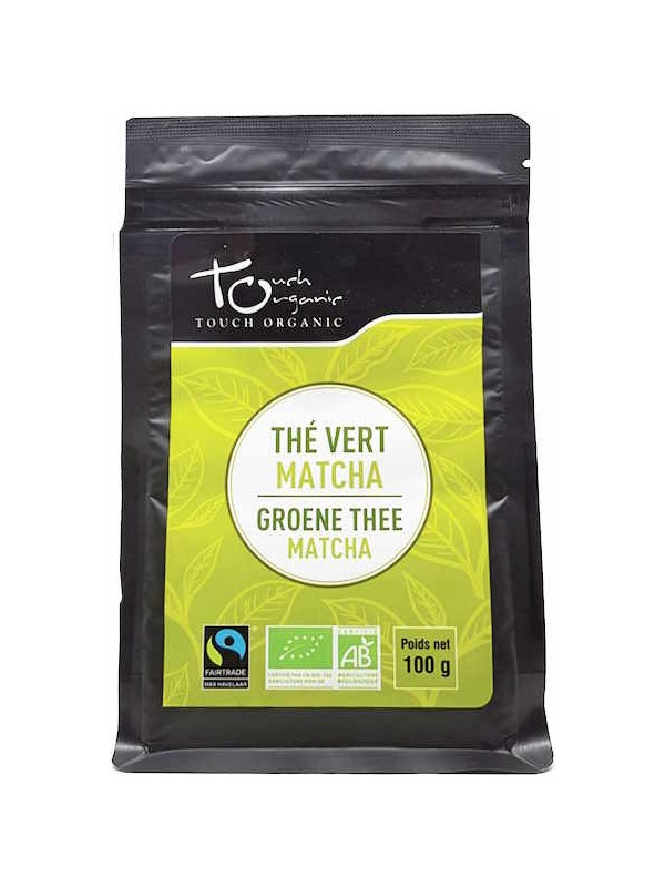 Thé vert BIO Matcha vrac 100g Touch Organic thé matcha japonais Herboristerie de paris