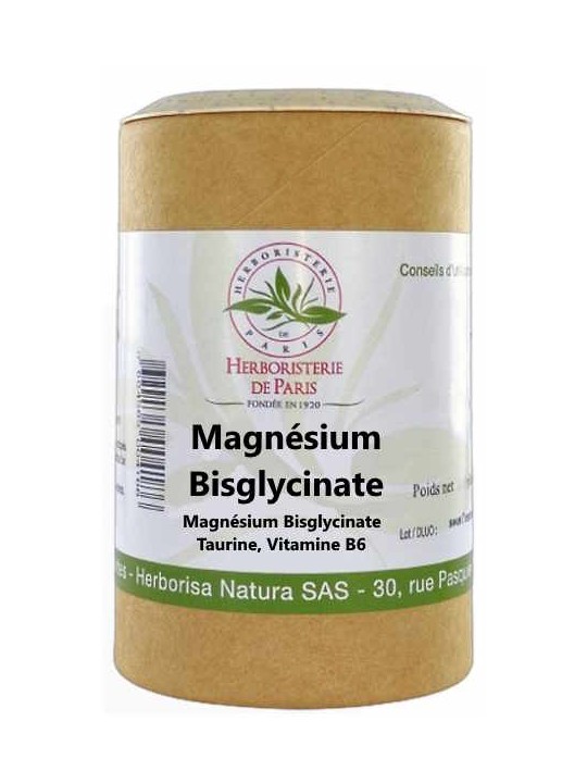 Magnésium Bisglycinate taurine vitamine B6 120 gélules Herboristerie De Paris magnésium b6 taurine anti fatigue