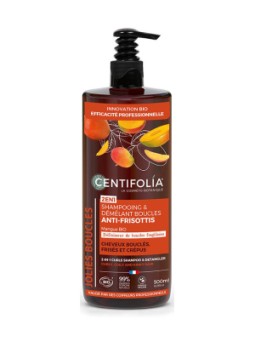 Shampoing et démélant boucles Anti frisottis 2en1 500ml Centifolia Herboristerie de Paris