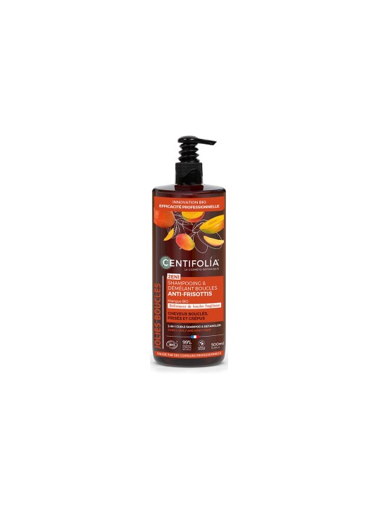 Shampoing et démélant boucles Anti frisottis 2en1 500ml Centifolia Herboristerie de Paris