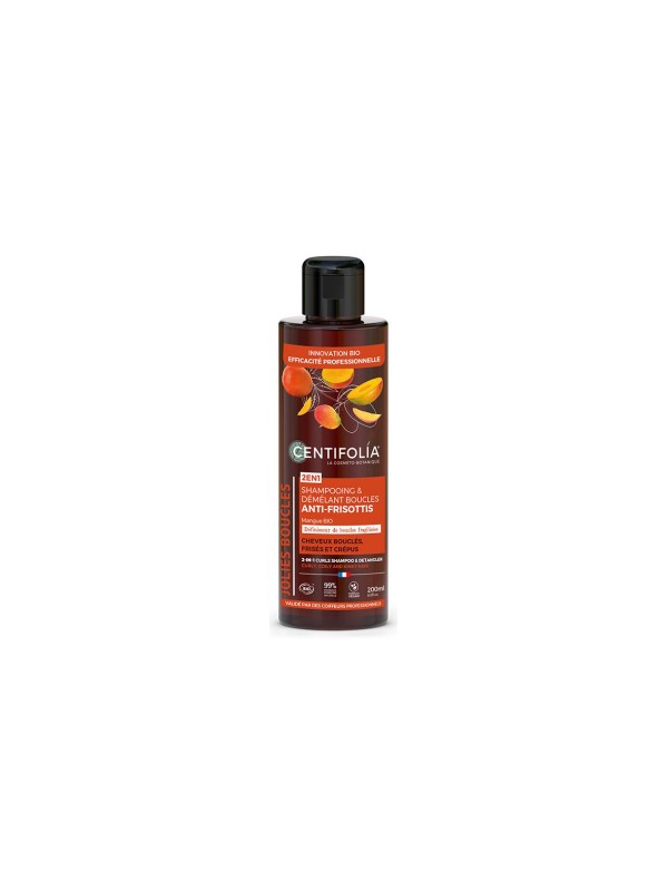 Shampoing et démélant boucles Anti frisottis 2en1 200ml Centifolia Herboristerie de Paris