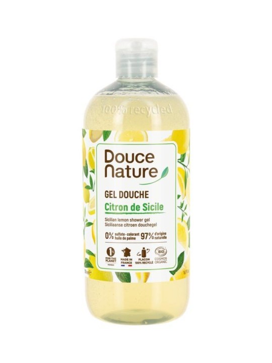 Gel douche citron de Sicile 500ml Douce Nature Herboristerie de Paris