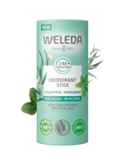 Lot de 2 déodorants stick ecalyptus peppermint 50g Weleda Herboristerie de Paris