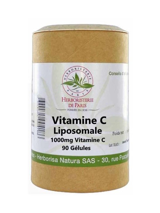 Vitamine C liposomale 90 gélules Herboristerie De Paris acide ascorbique antifatigue