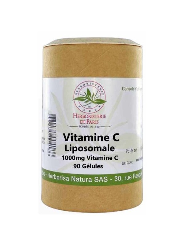 Vitamine C liposomale 90 gélules Herboristerie De Paris acide ascorbique antifatigue