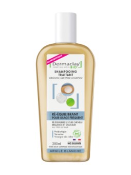 Shampoing traitant rééquilibrant au probiotique 250ml Dermaclay  Herboristerie de Paris