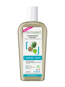 Shampoing traitant purifiant détox 250ml Dermaclay  Herboristerie de Paris