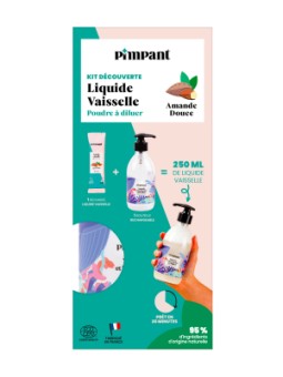 Kit Découverte Liquide vaisselle Amande Pimpant Herboristerie de Paris