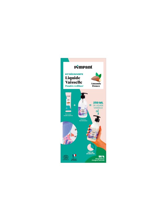 Kit Découverte Liquide vaisselle Amande Pimpant Herboristerie de Paris