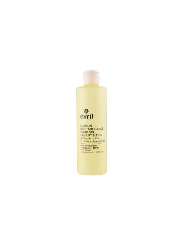 Flacon rechargeable pour gel mains (vide) Avril Herboristerie de Paris
