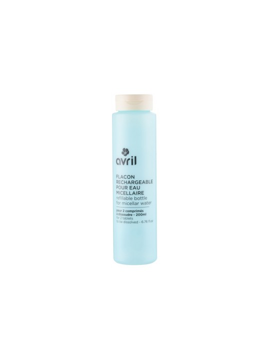 Flacon vide rechargeable pour eau micellaire (vide) Avril Herboristerie de Paris recyclable