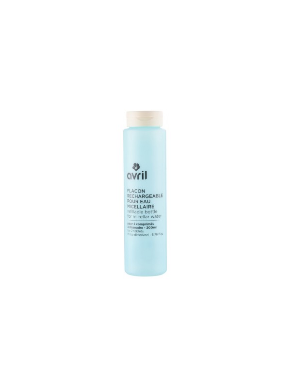 Flacon vide rechargeable pour eau micellaire (vide) Avril Herboristerie de Paris recyclable
