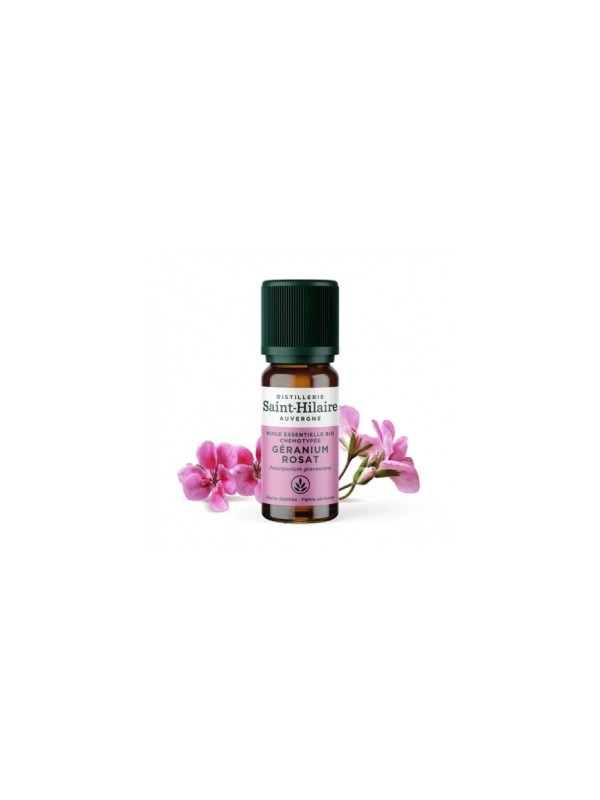 Huile essentielle Géranium rosat bio 10ml Distillerie Saint Hilaire Herboristerie de Paris