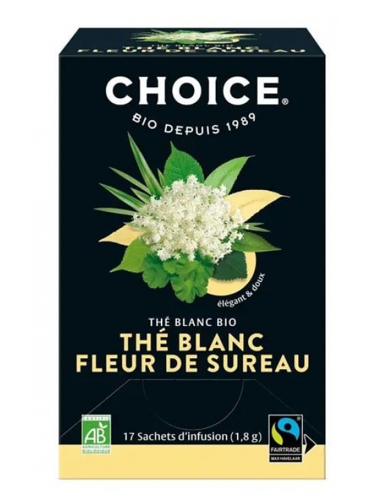 Thé blanc fleur de sureau 36g Choice Herboristerie de Paris
