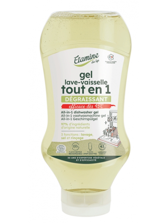 Gel lave vaisselle tout en un 870ml Etamine du Lys Herboristerie de Paris
